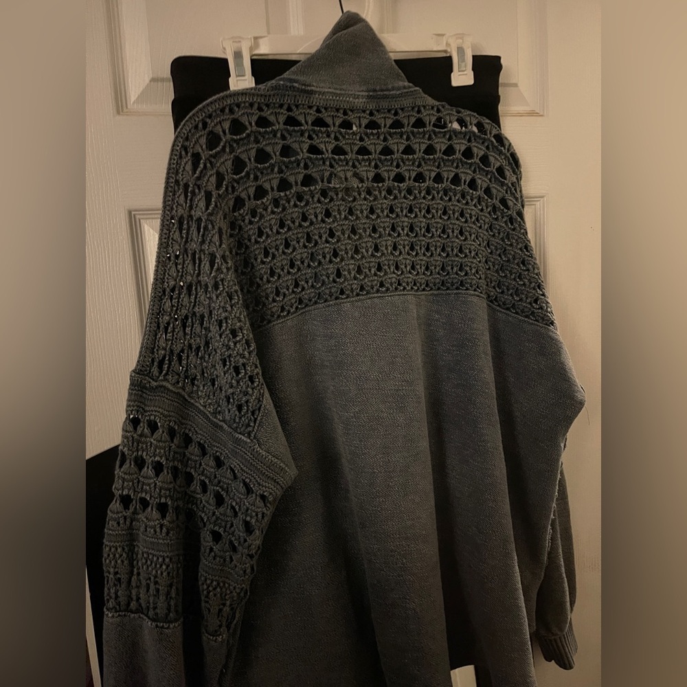 Free People Dune Bug Crochet Zip Up Jacket Size XS EUC - Picture 9 of 12